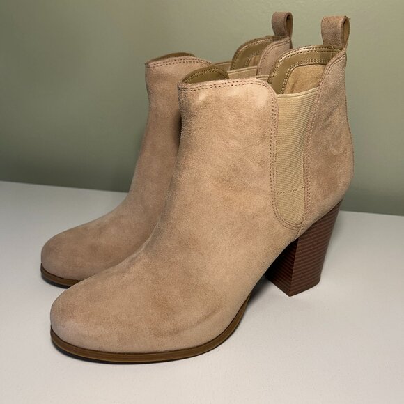 Michael Kors Evaline Heeled Bootie - Suede - Picture 1 of 12